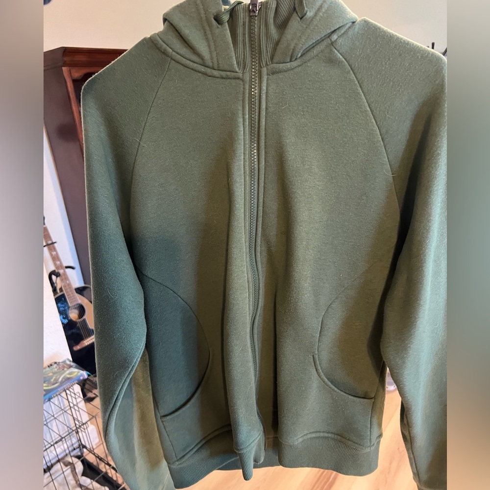 Olive Zyia zip up hoodie